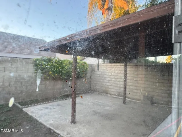 a view of a brick wall