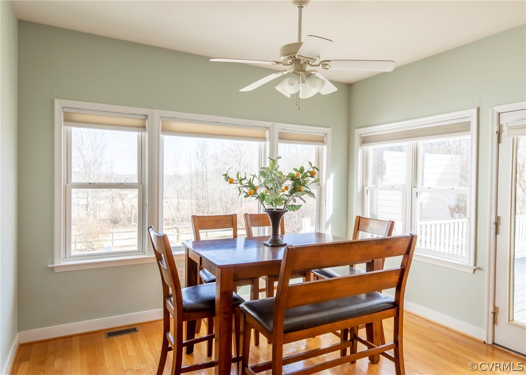 1210 Schroeder Road Powhatan, VA 23139 - Photo 15 of 50 INFORMAL DINING OVERLOOKING PASTURE SPACE