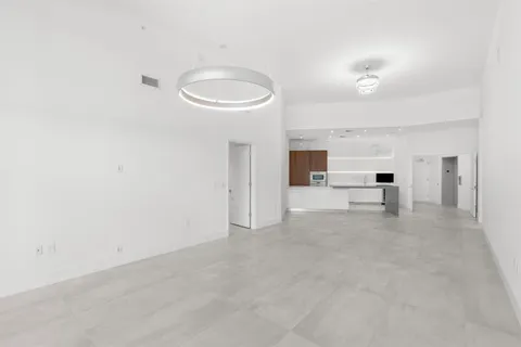 a view of a room with an empty space