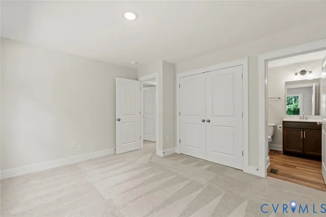 a view of balcony with wooden floor