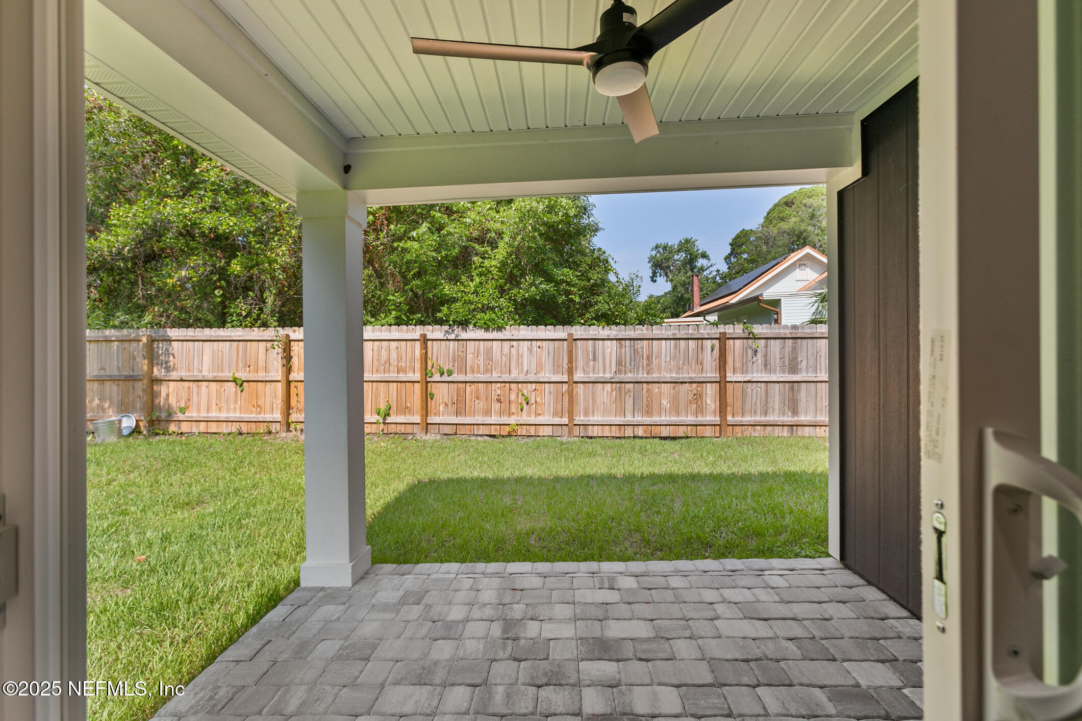 16 Sidney Street St. Augustine, FL 32084 - Photo 6 of 38 a view of a garden from a window