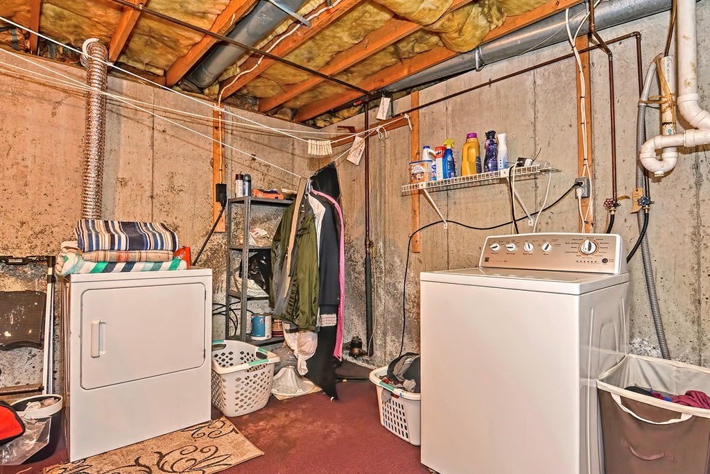 96 Danforth Street, Unit 19 Taunton, MA 02780 - Photo 30 of 31 a utility room with dryer and washer