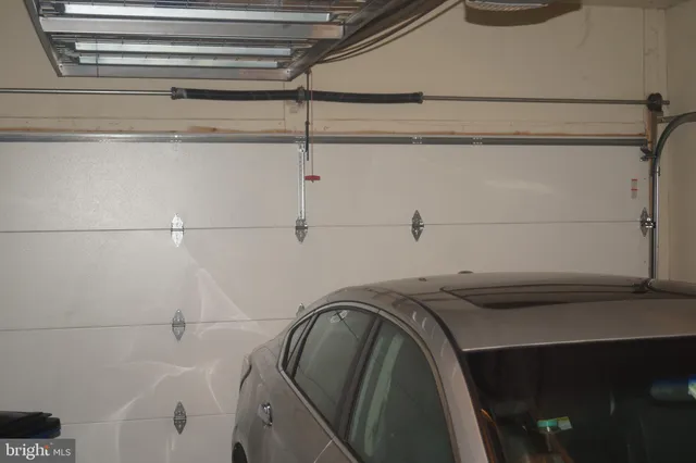 a bathroom with a mirror