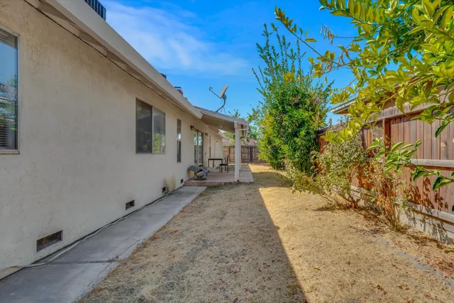 a backyard of a house