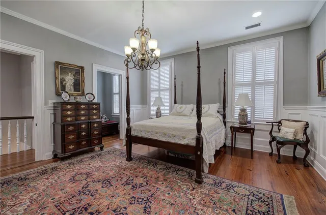 an aerial view of residential house with outdoor space and swimming pool
