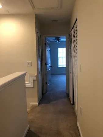 a room with a small space