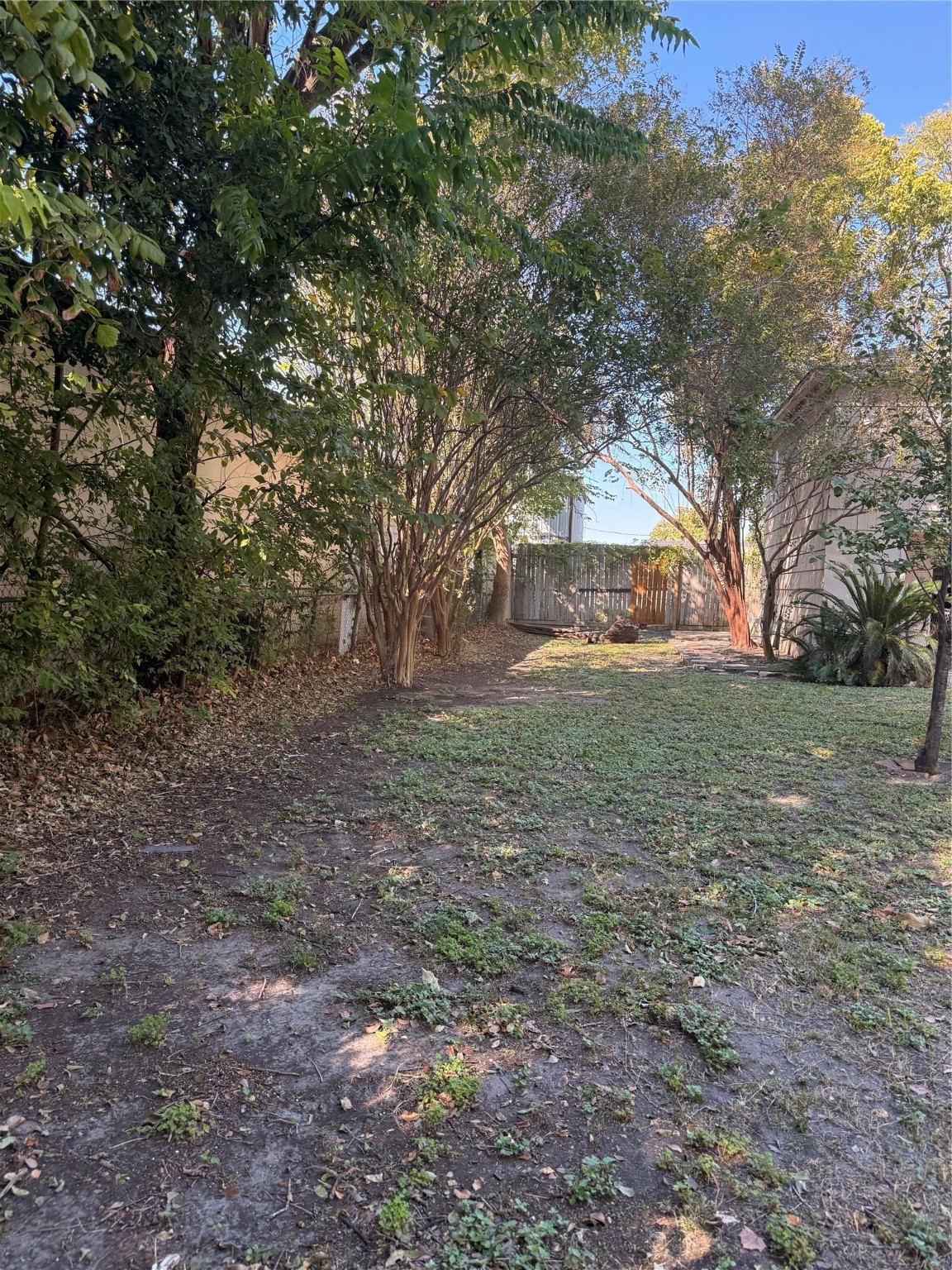 5724 1/2 Parwill Street Houston, TX 77081 - Photo 13 of 14 a backyard of a house with lots of green space