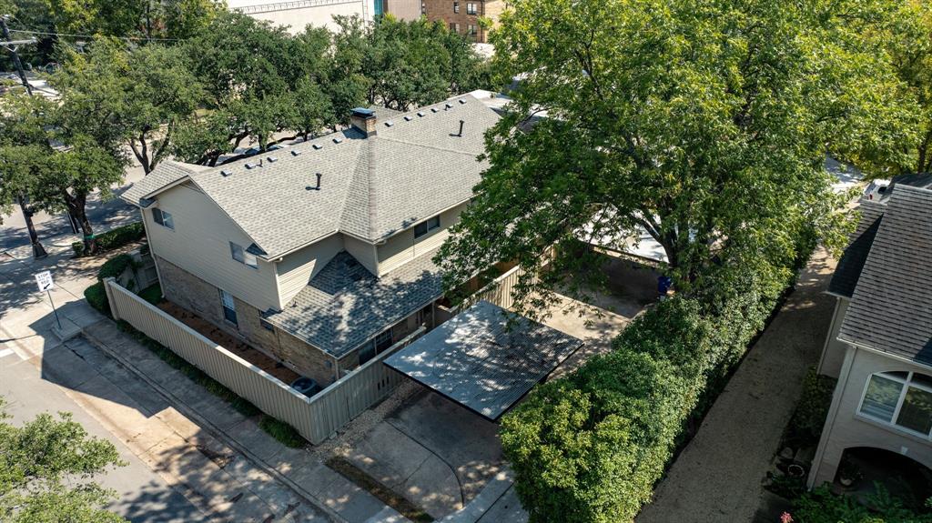 5921 Preston Road University Park, TX 75205 - Photo 37 of 37 an aerial view of a house with a yard basket ball court and outdoor seating