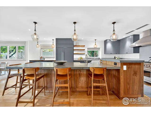 a dining table seating space