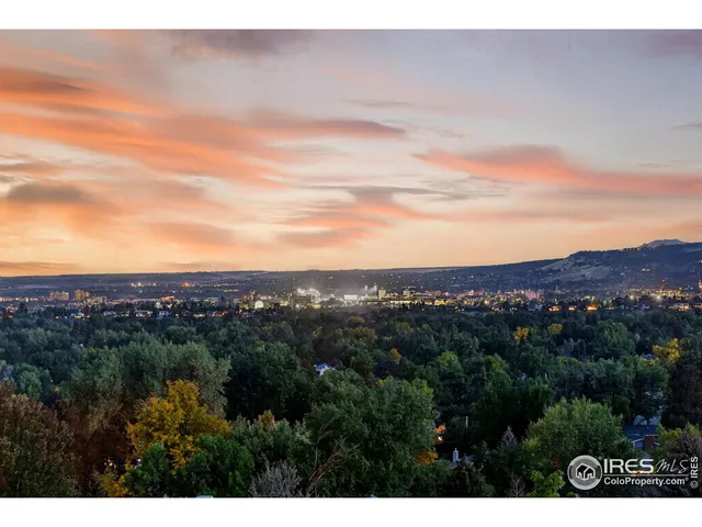 a view of city and mountain
