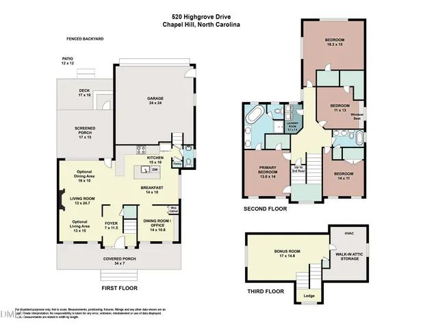 $1,025,000 | 520 Highgrove Drive, Chapel Hill, NC 27516