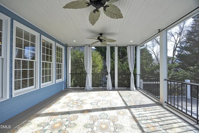a view of a large window with a swimming pool in front of it