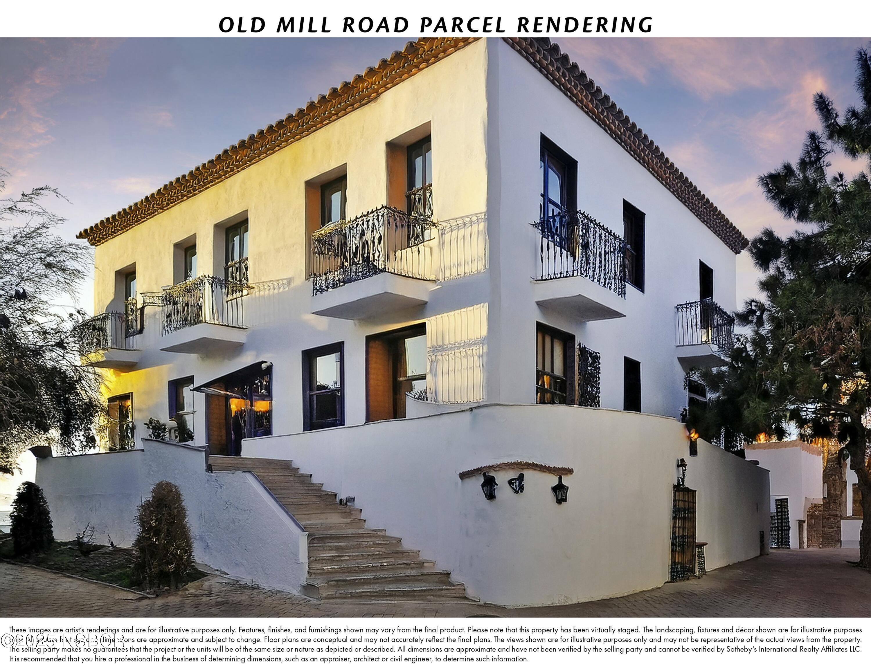 Old Mill Road Solvang, CA 93463 - Photo 14 of 14 a view of a white building among the street with palm trees