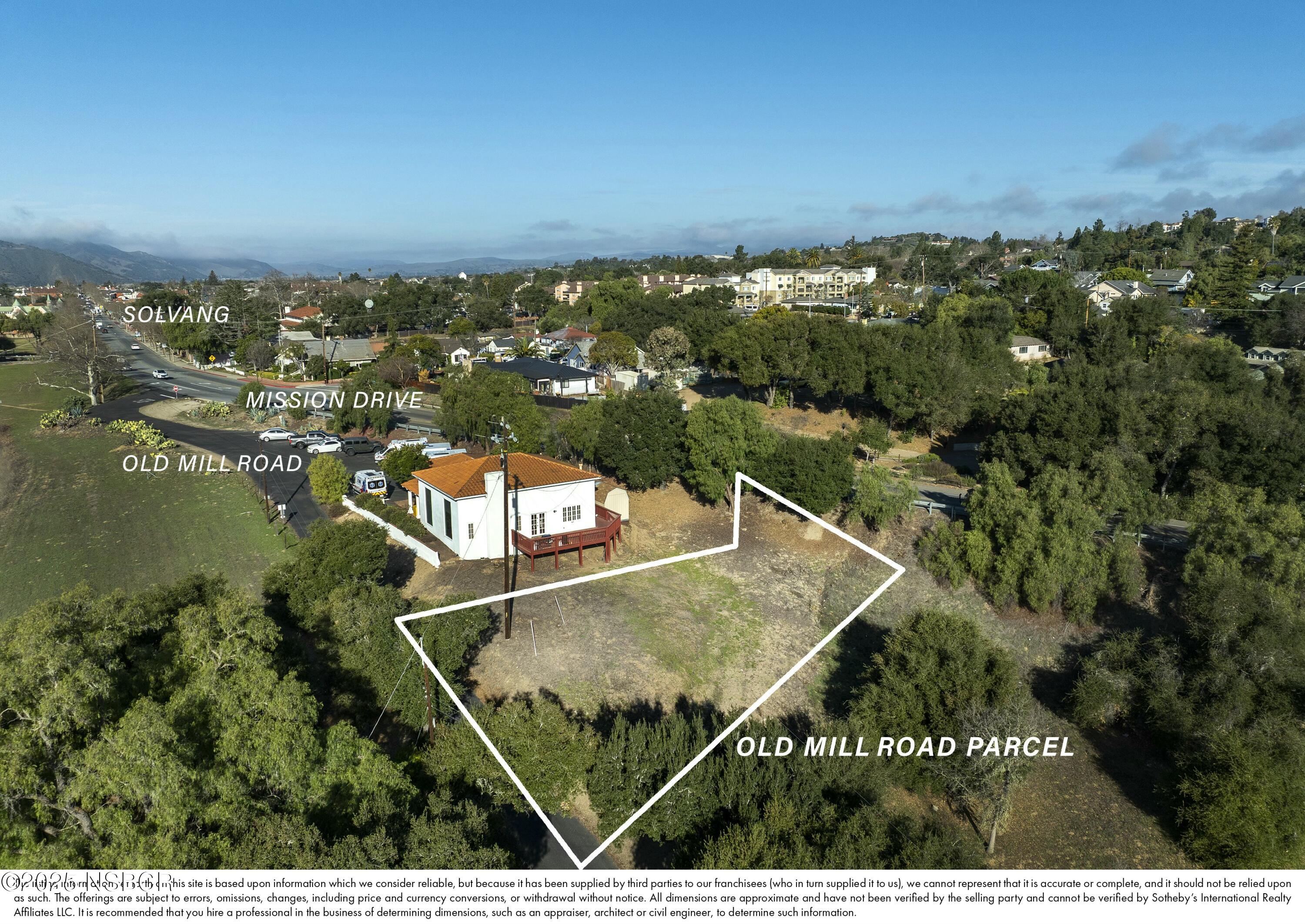 Old Mill Road Solvang, CA 93463 - Photo 3 of 14 an aerial view of residential houses with outdoor space and ocean view