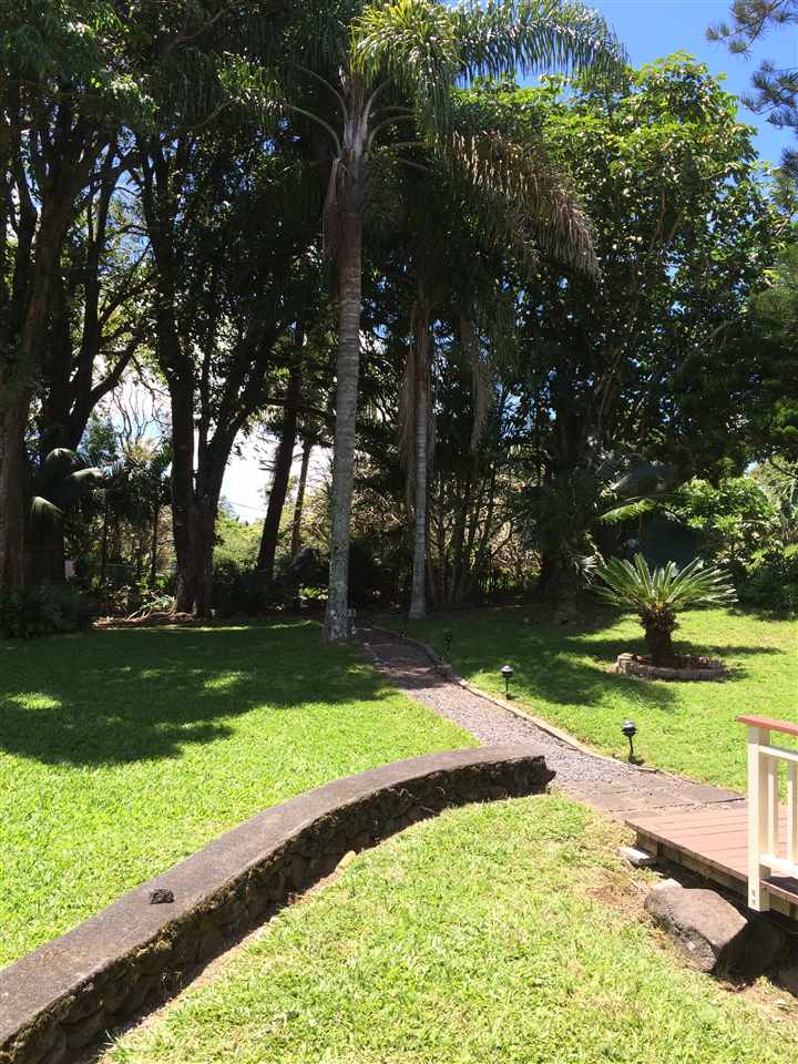 10 Honokaupu Place Haiku, HI 96708 - Photo 16 of 23 a view of a yard with yellow lighting