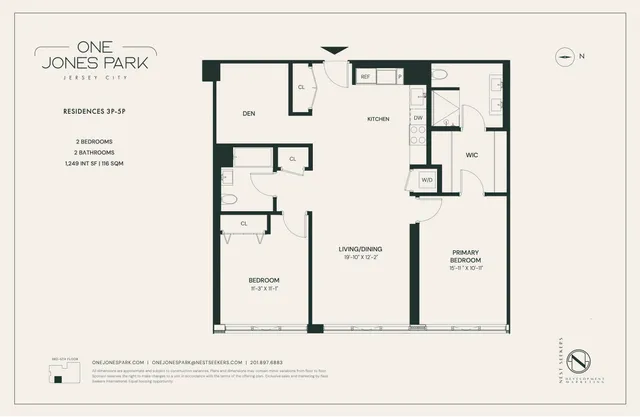 $1,140,000 | 387 8th Street, Unit 3P, Jersey City, NJ 07302