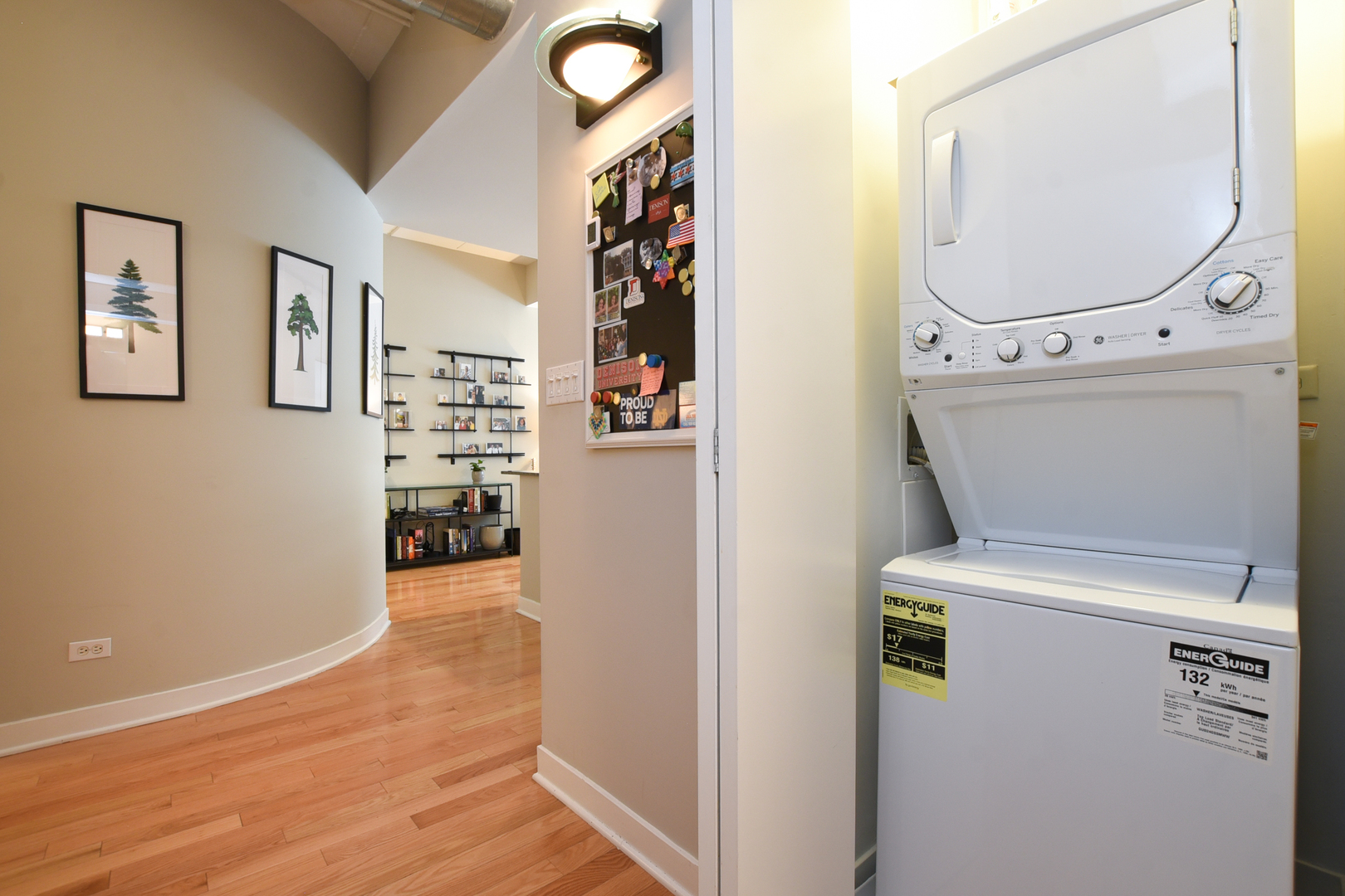 920 West Madison Street, Unit D4 Chicago, IL 60607 - Photo 23 of 34 a view of a storage & utility room with washer and dryer