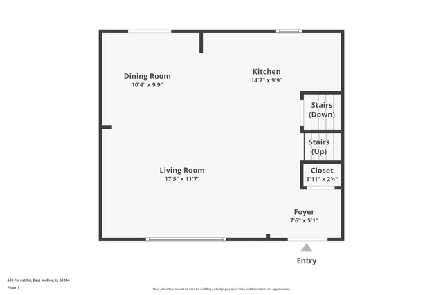 $224,900 | 610 Forest Road, East Moline, IL 61244