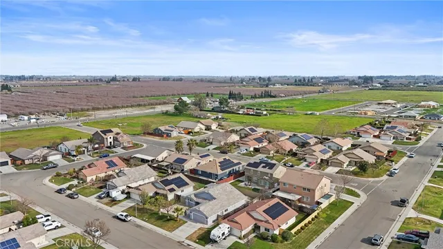 an aerial view of a city