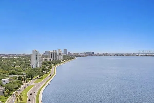a view of a city and a lake view