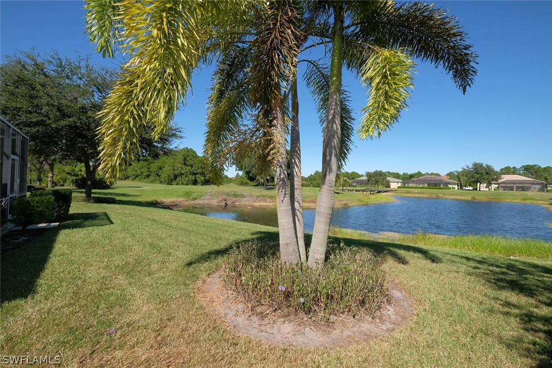 4664 Fairloop Run Lehigh Acres, FL 33973 - Photo 24 of 24 a view of a yard with palm tree
