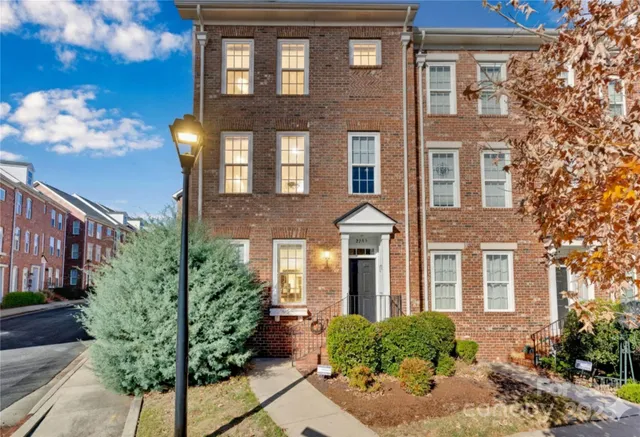 a front view of a multi story residential apartment building