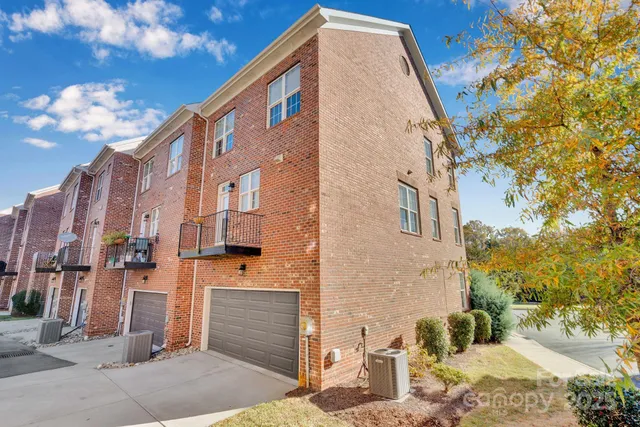 a front view of a building