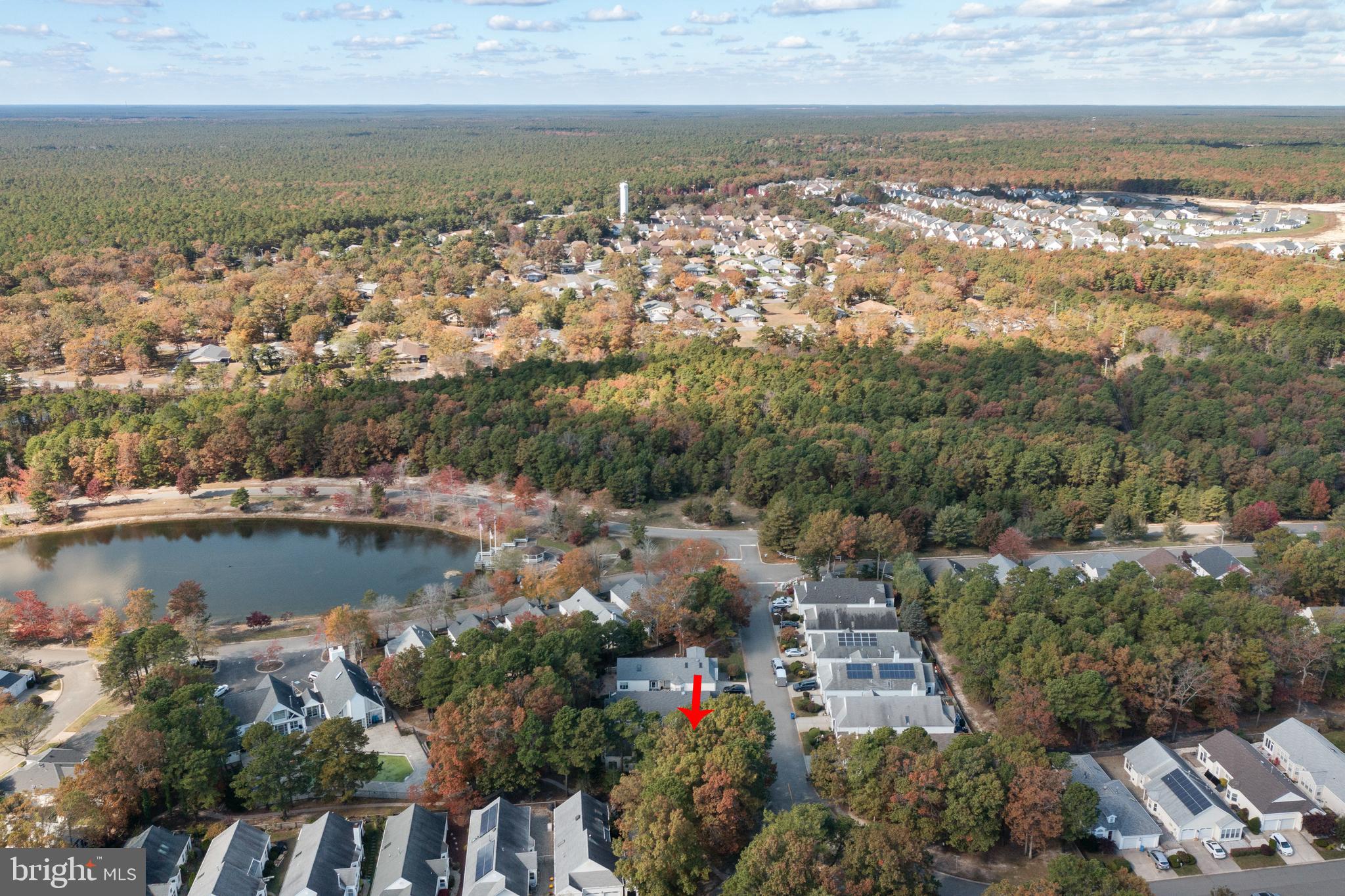 16 Newport Road Manahawkin, NJ 08050 - Photo 34 of 36 an aerial view of residential houses with outdoor space and lake view
