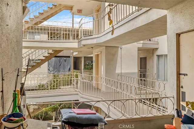 a view of a brick wall