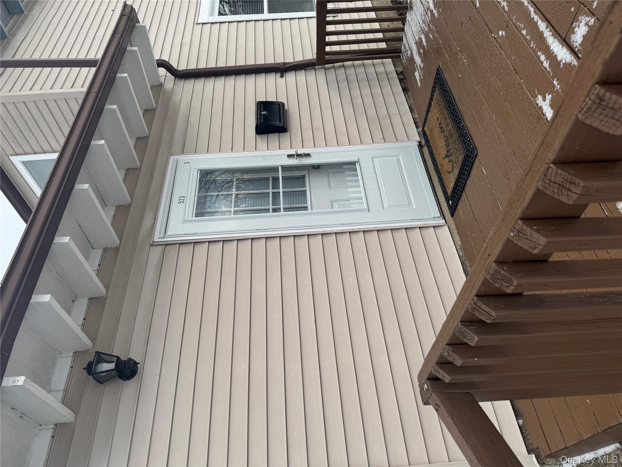 523 Fostertown Road Newburgh, NY 12550 - Photo 15 of 15 Doorway to property with a wooden deck