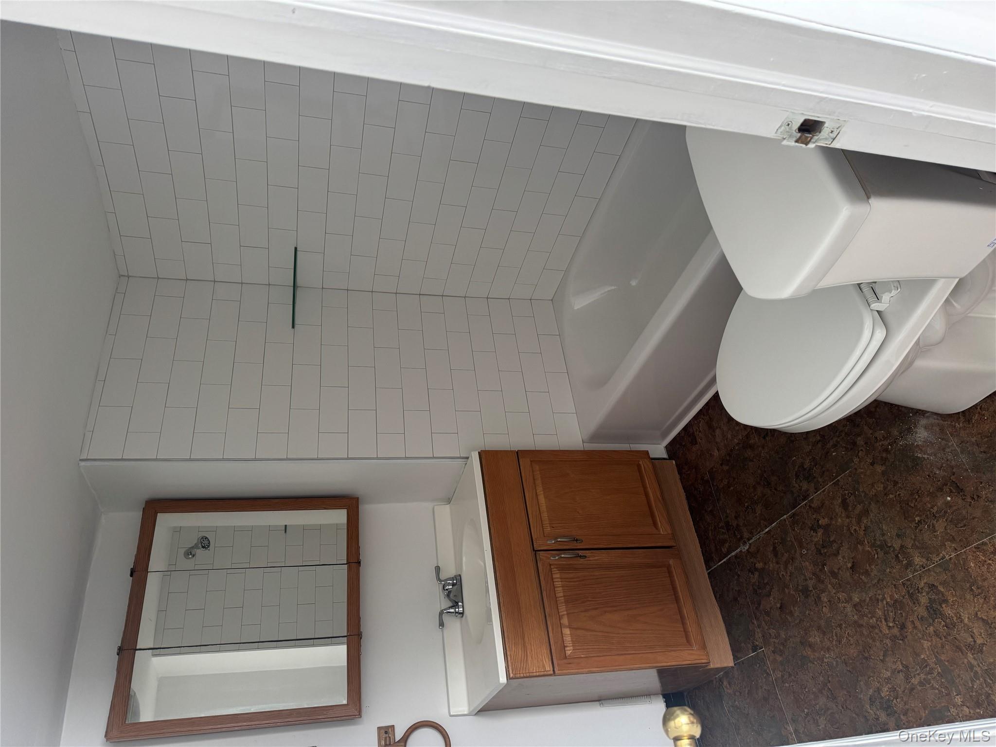 523 Fostertown Road Newburgh, NY 12550 - Photo 7 of 15 Full bath with vanity and shower / bathtub combination