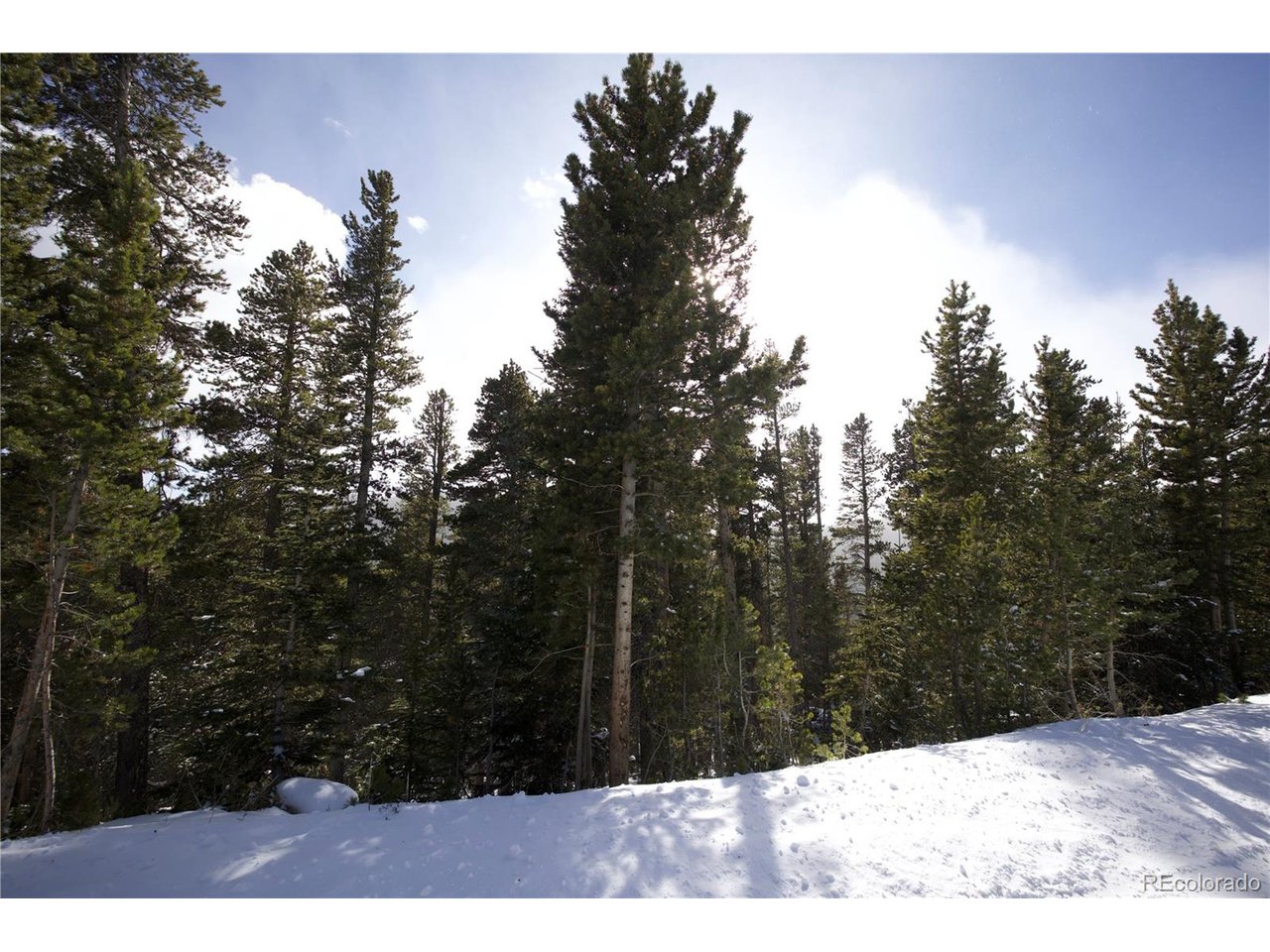a view of mountain view with trees in the background