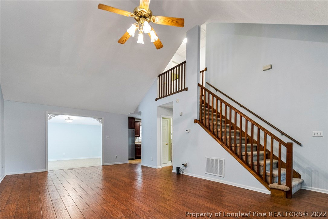 228 Overton Road Raeford, NC 28376 - Photo 4 of 23 a view of entryway and hall with wooden floor