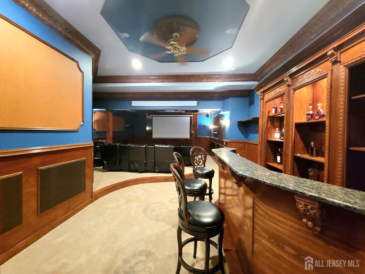 34 Line Road Holmdel, NJ 07733 - Photo 29 of 35 a dining room with furniture and a floor to ceiling window