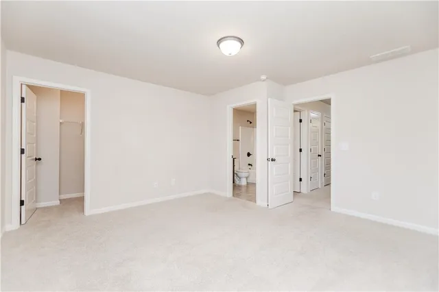an aerial view of a swimming pool patio and mountain view