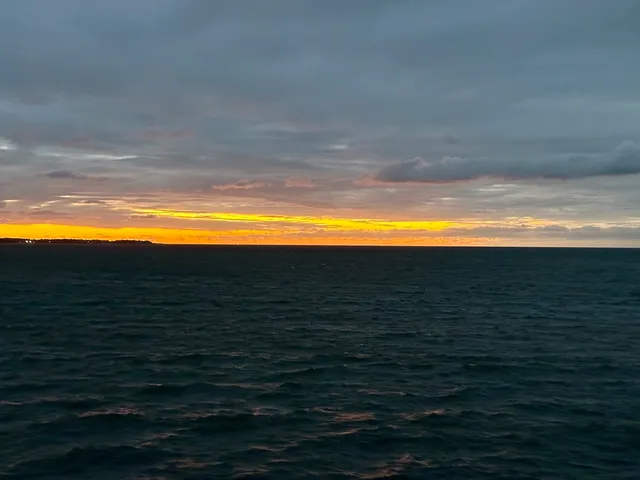 a view of an ocean and beach