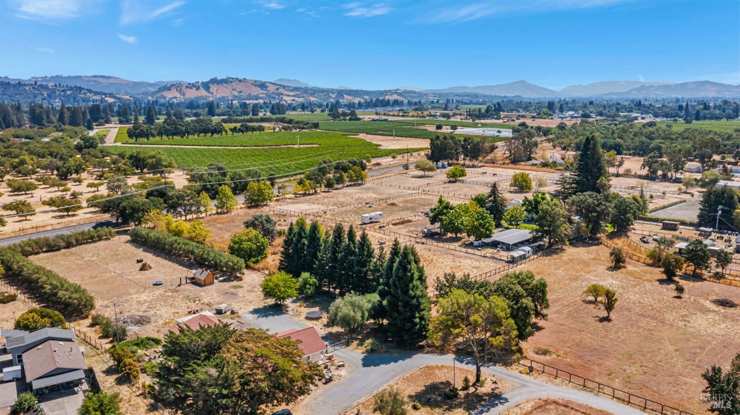 4100 Bisordi Lane Fulton, CA 95439 - Photo 34 of 77 an aerial view of a city with lots of residential buildings ocean and mountain view in back