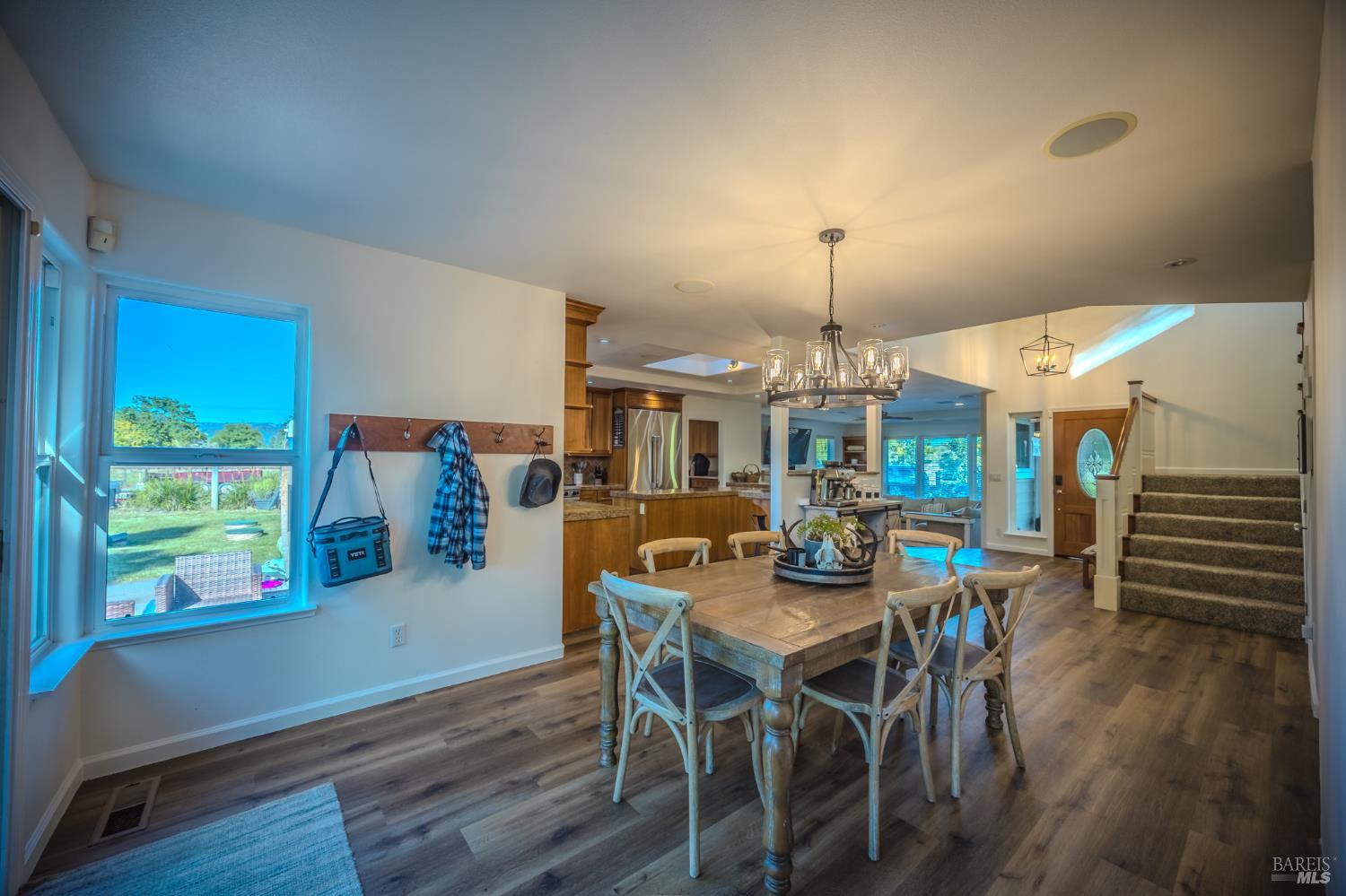 4100 Bisordi Lane Fulton, CA 95439 - Photo 51 of 77 a view of a dining room with furniture window and wooden floor
