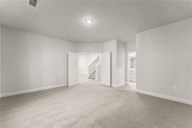 a view of an empty room