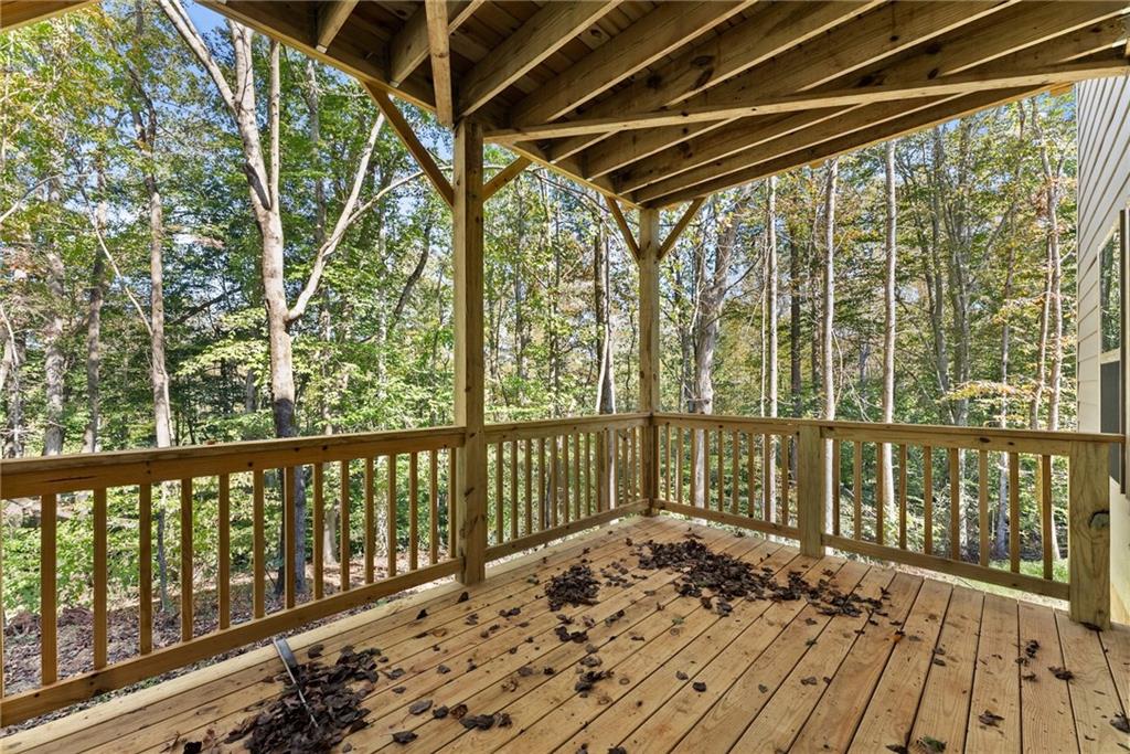 661 Forest Way Cornelia, GA 30531 - Photo 29 of 45 a view of balcony with wooden floor
