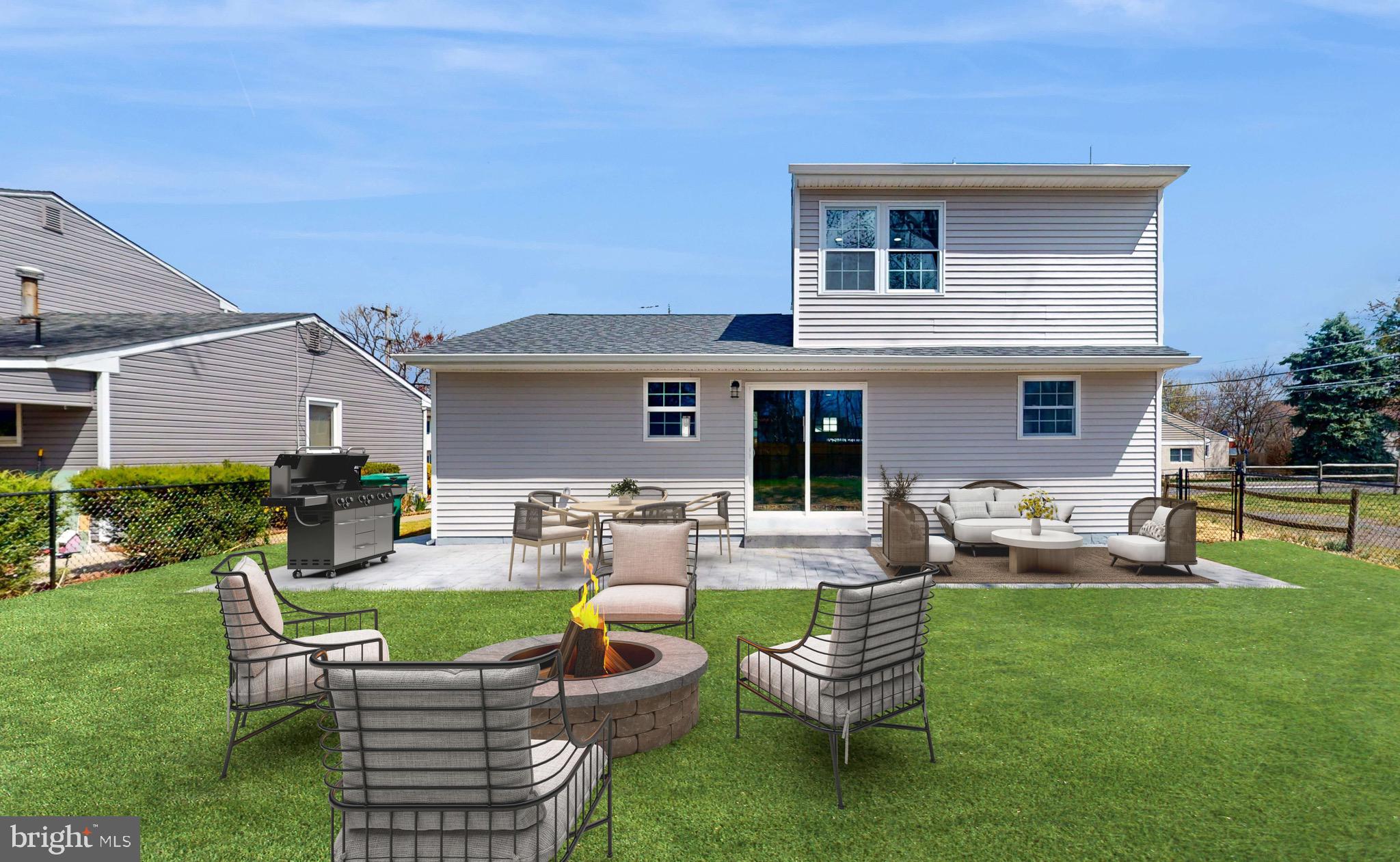 722 Fourth Avenue Croydon, PA 19021 - Photo 26 of 27 Backyard (virtually staged)