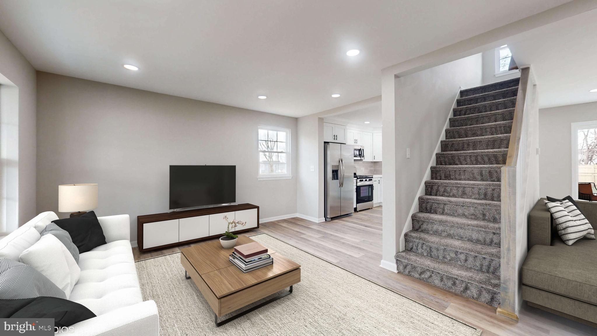 722 Fourth Avenue Croydon, PA 19021 - Photo 5 of 27 Family rm/Living rm/ (Virtually Staged)