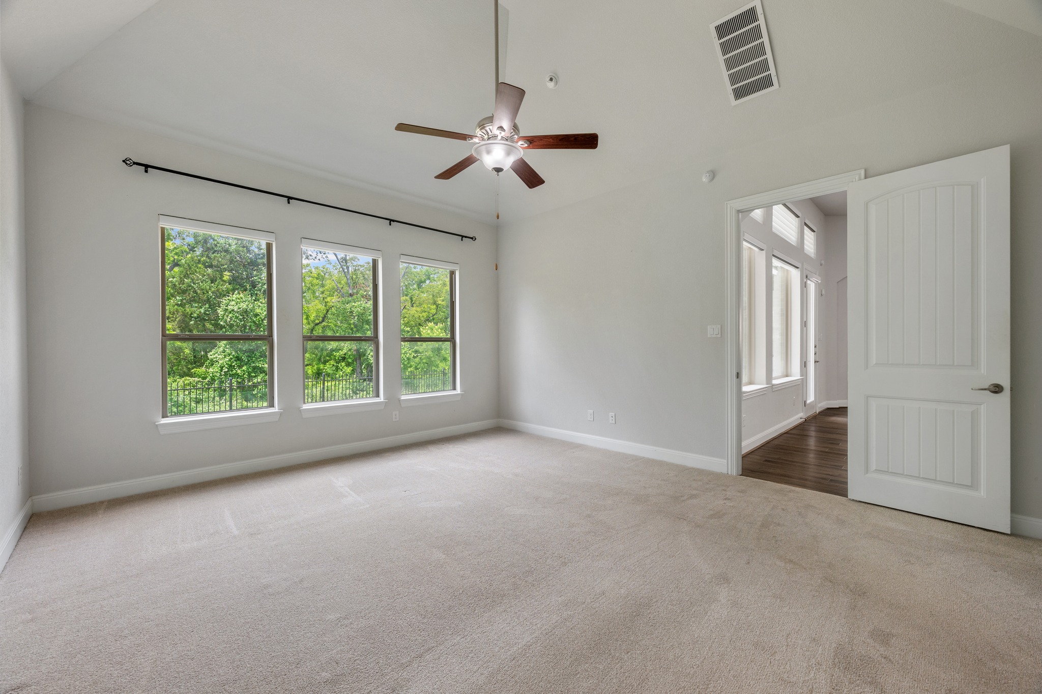 2709 Steece Way Leander, TX 78641 - Photo 26 of 39 a view of a livingroom with a ceiling fan and window