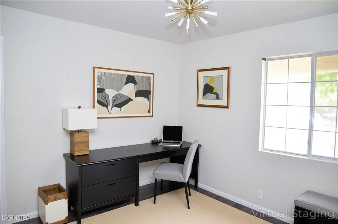 7340 Alpine Ridge Street Las Vegas, NV 89131 - Photo 29 of 36 3rd bedroom virtually staged as an office.