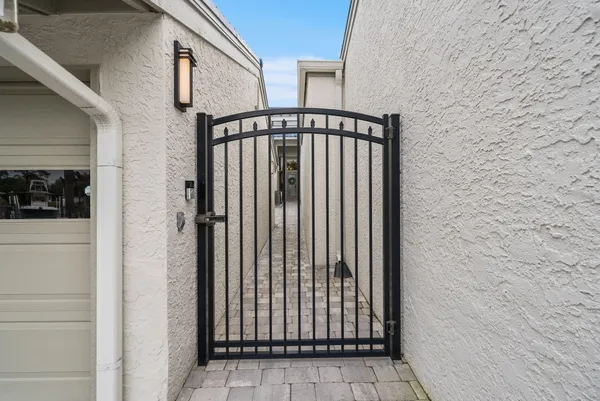 an entryway with a hallway