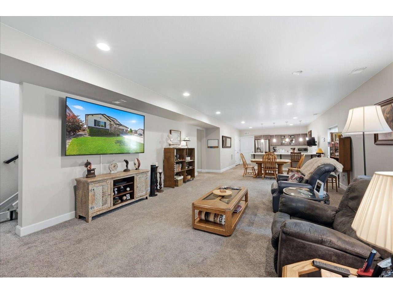997 Blue Bell Road Berthoud, CO 80513 - Photo 24 of 50 Finished basement with huge rec room
