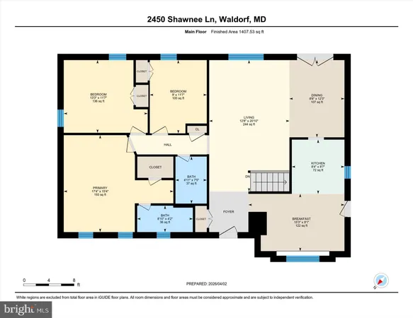 $425,000 | 2450 Shawnee Lane, Waldorf, MD 20601
