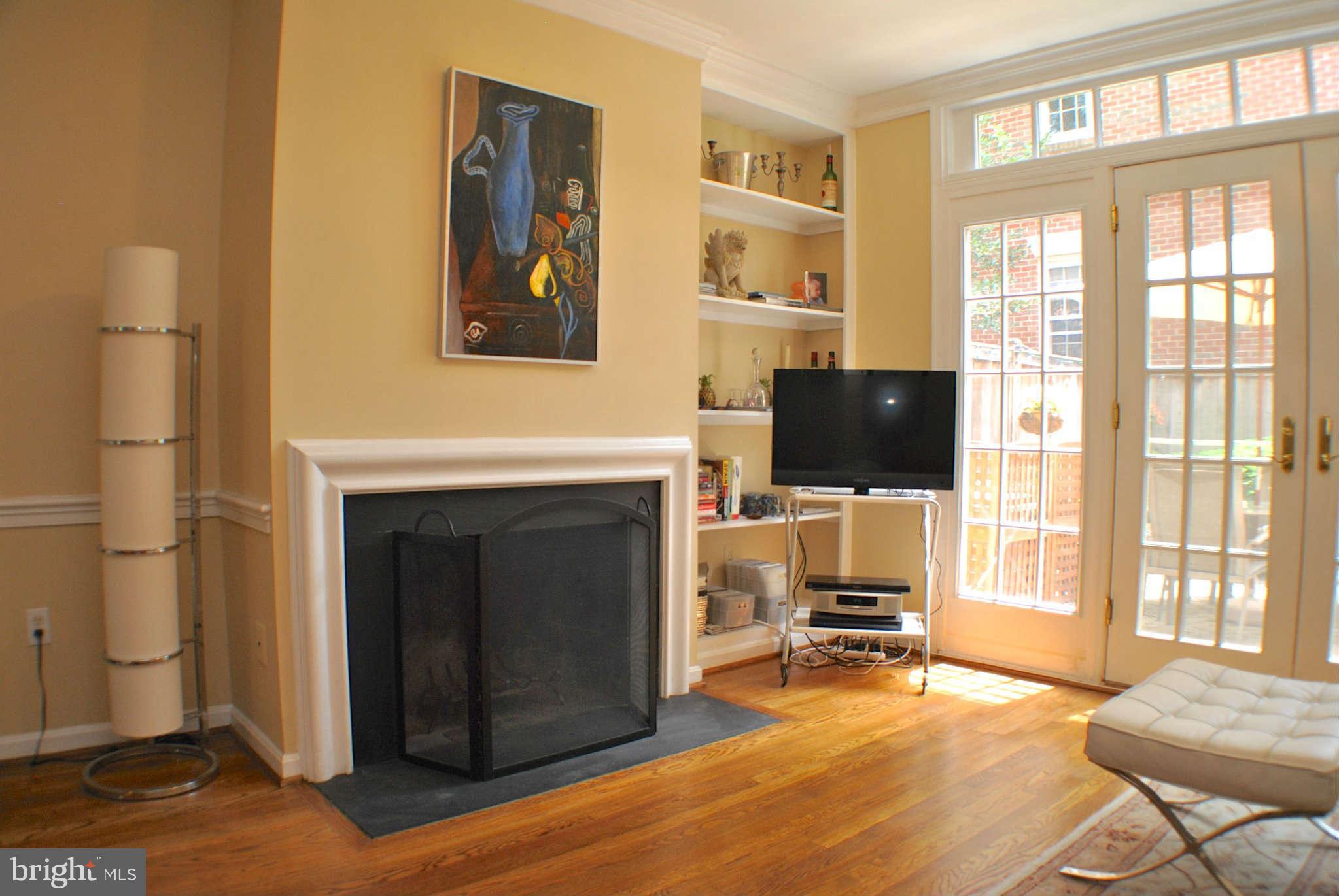 1219 Portner Road Alexandria, VA 22314 - Photo 5 of 27 Wood Burning Fireplace and Built-Ins