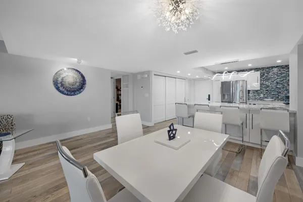 a view of balcony with furniture