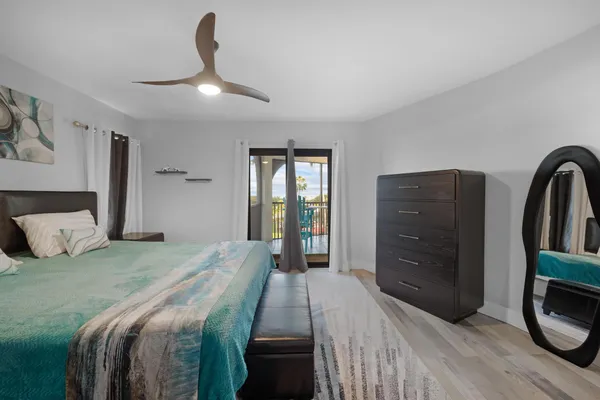 a view of a city with an ocean from a house